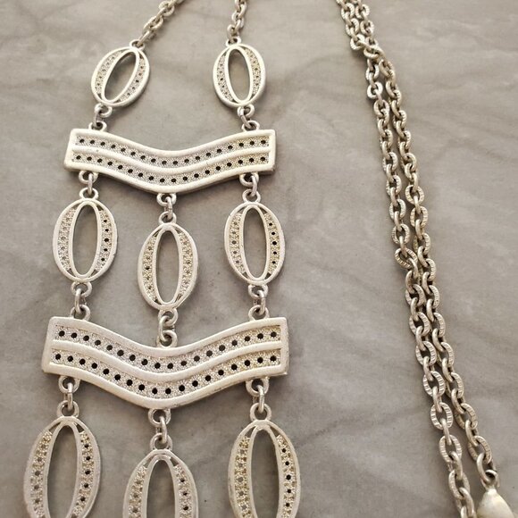 ✨ Stella and Dot Vintage Antique Boho Summer Iconic Kimberly Statement Necklace - Picture 4 of 15